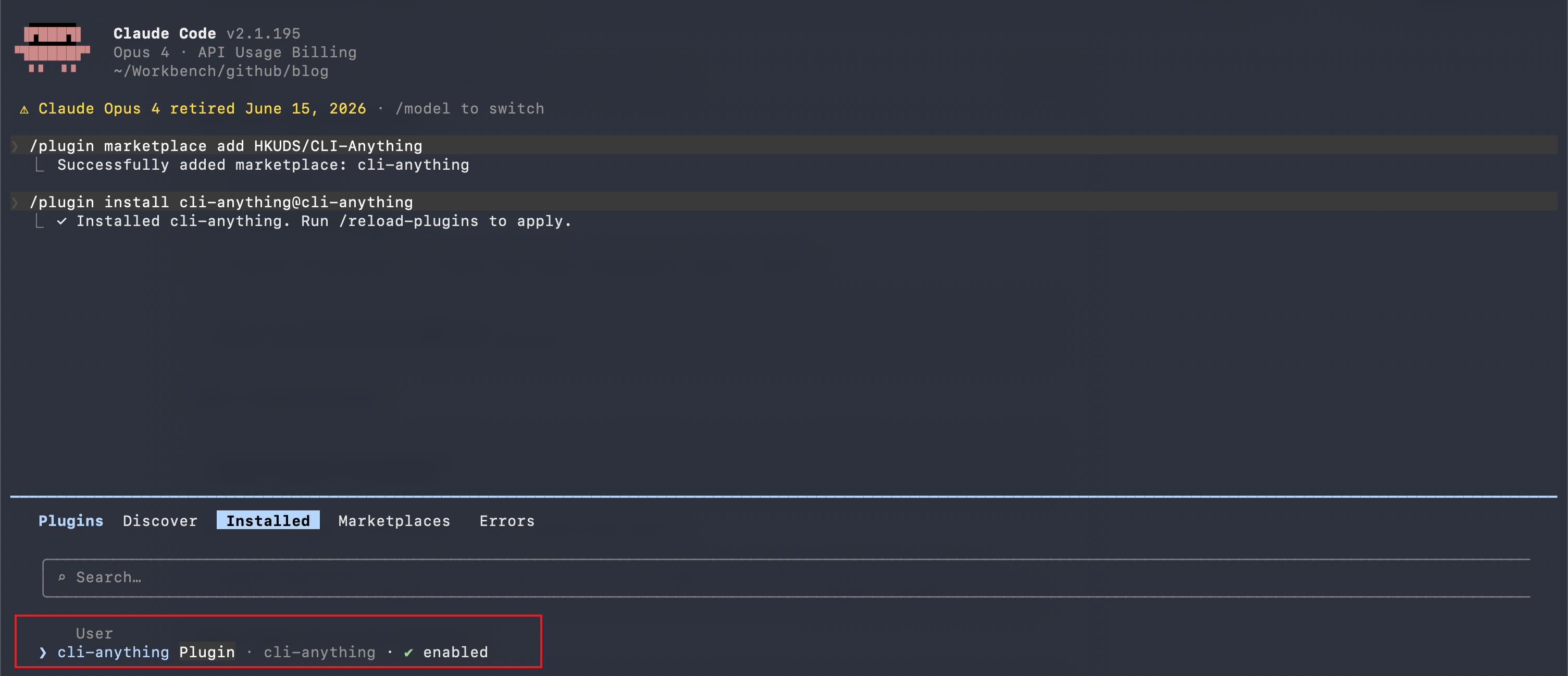 install cli-anything plugin